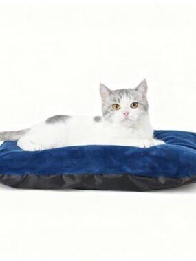 Heated Cat Bed Outdoor Waterproof Pet Bed Auto Thermostat Warm Winter Pad